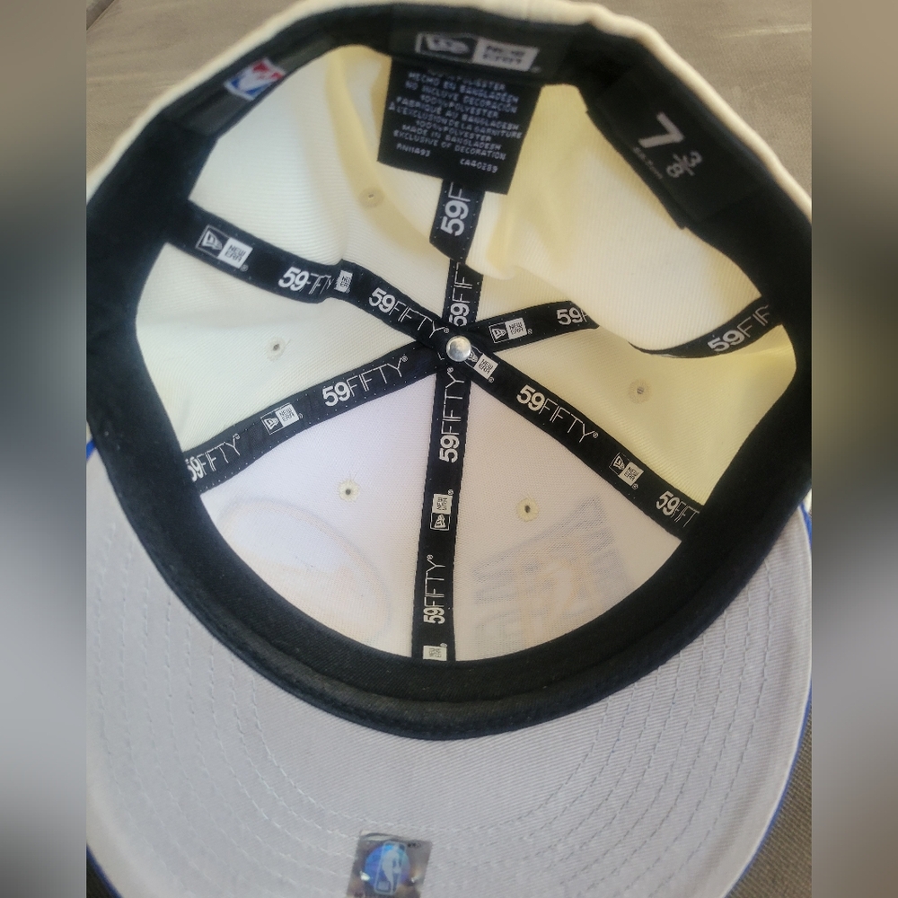 Golden State Warriors New Era  NBA On Stage Draft 59FIFTY Fitted Hat - Cream - Picture 3 of 4